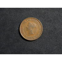 Цейлон 1 цент 1870 г