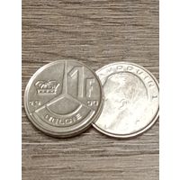 Бельгия. 1 франк 1990 года
