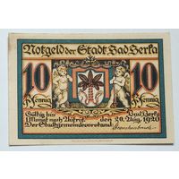 Германия, Нотгельд Bad Berfa 10 Пфеннигов 1920 --173