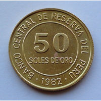 Перу 50 солей. 1982