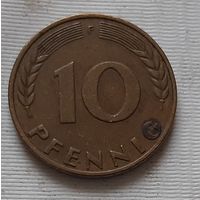 10 пфеннигов 1972 г. F. Германия