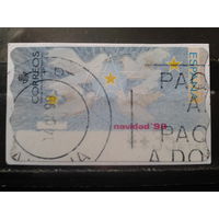 Испания 1999 Автоматная марка Белые голуби, почта, дружба 35 песет Михель-2,0 евро гаш