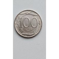 Италия. 100 лир 1997 года.