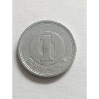 Япония 1 йена 1966