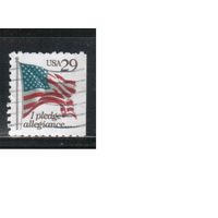 США-1992, (Мих.2314 D), гаш. , Стандарт, Флаг, (одиночка),