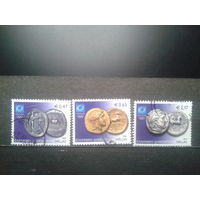 Греция 2004 Древнегреческие монеты с изображением Олимпиад древности Михель-6,7 евро гаш