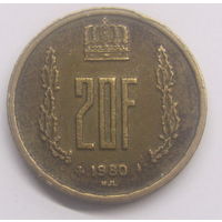 Люксембург 200 франков 1980г