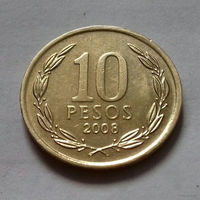 10 песо, Чили 2008 г.