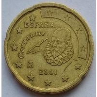 Испания 20 евроцентов 2001 г.