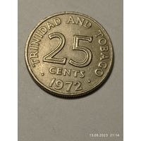 Тринидад и Тобаго 25 центов 1972 года .
