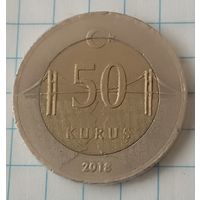 Турция 50 куруш 2018г. km1243