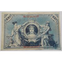 Германия 100 марок 1908 Красная печать тип 1883 г