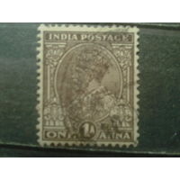 Британская Индия 1934 Король Георг 5 1 анна