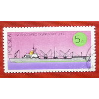 Польша. Корабли. ( 1 марка ) 1971 года. 3-13.
