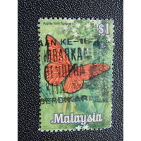 Малайзия 1970 г. Бабочка. Оранжевый альбатрос.