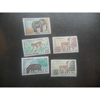 Камерун 1962 Фауна Животные Африки 4 чистых марок
