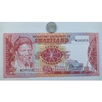 Werty71 Свазиленд 1 лилангени 1974 UNC банкнота Эсватини