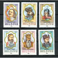 Молдова 1993 г Государи Князья Молдовы Серия из 6-ти марок MNH