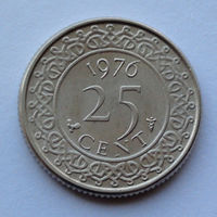 Суринам 25 центов. 1976