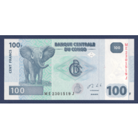 Конго, 100 франков 2013 г., P-98b, UNC