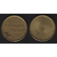 Eurocoin London - лучи (22-2,4-7)желт. (f0