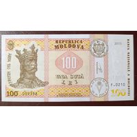 100 лей 2015 года - Молдова - UNC