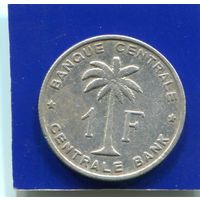Бельгийское Конго , Руанда - Урунди 1 франк 1959