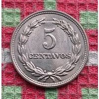 Сальвадор 5 cентаво 1972 года, UNC