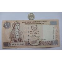 Werty71 Кипр 1 фунт лира 1998 банкнота