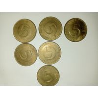 Словения, 5 толларов, 1992,1993, 1994 г