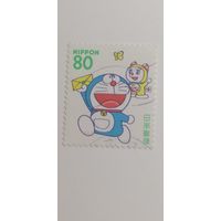 Япония 1997. Поздравительные марки. Doraemon (мультипликационный персонаж)