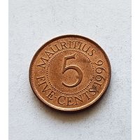 Маврикий 5 центов, 1996