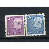 Швеция - 1962 - Король Густав VI Адольф - 2 марки. Гашеные.  (Лот 15DQ)