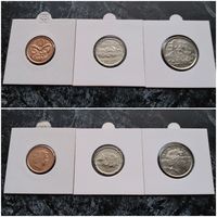 Распродажа с 1 рубля!!! Новая Зеландия 3 монеты (10, 20, 50 центов) 2006 г. UNC