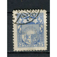 Латвия - 1925 - Герб 25S - [Mi.105] - 1 марка. Гашеная.  (Лот 82BS)