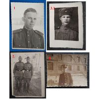 Фото солдат. 4 штуки. 1950-60 г. Цена за 1