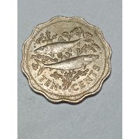 Багамы 10 цент 1975 года .
