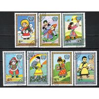 Год детей Монголия 1977 год серия из 7 марок