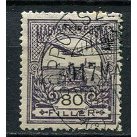 Венгрия - 1916 - Турул и корона 80 f - [Mi.182] - 1 марка. Гашеная.  (Лот 24DQ)