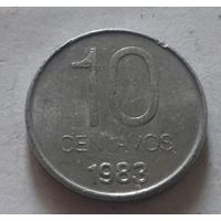 10 сентавос, Аргентина 1983 г.