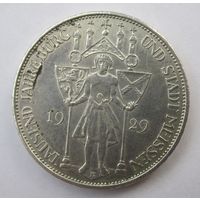 Германия 3 марки 1929 Мейсен,  серебро    .30-349