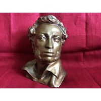 Статуэтка (скульптура) бюст Пушкин бронза