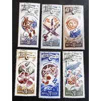 СССР 1977 г. 20 лет Космической Эры, полная серия из 6 марок #0166-K1P16