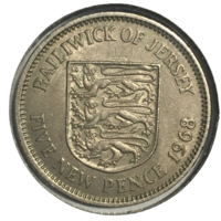 Джерси 5 новых пенсов, 1968 (холдер)