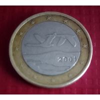 Финляндия 1 евро 2001 г.#20217
