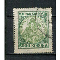 Венгрия - 1923 - Мадонна с короной 5000Kr - [Mi.379] - 1 марка. Гашеная.  (Лот 19DN)