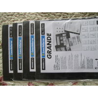 Листы для банкнот  GRANDE 5s, упаковка (5шт.), черные, двухсторонние, новые.