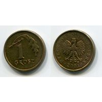 Польша. 1 грош (2001, XF)
