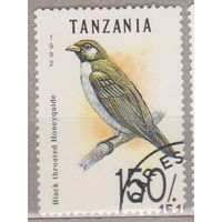 Птицы Фауна Танзания 1992 год  лот 1005 менее 30 % от каталога, последняя марка из серии