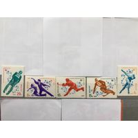 СССР 1980 год. XIII зимние Олимпийские игры в Лэйк-Песиде (серия из 5 марок)